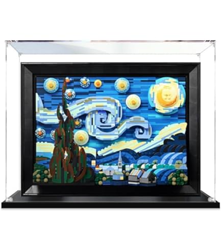 Amazon.co.jp: レゴ 10299ゴッホの星月夜の絵画用アクリルディスプレイ